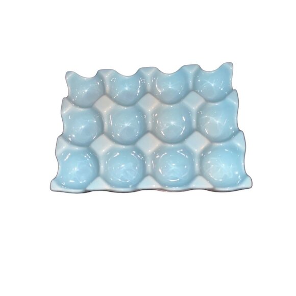 5” x 7”, light aqua blue dozen egg counter tray - Picture 12 of 14